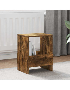 Scaffale per riviste Rovere fumé 35 x 30 x 45 cm