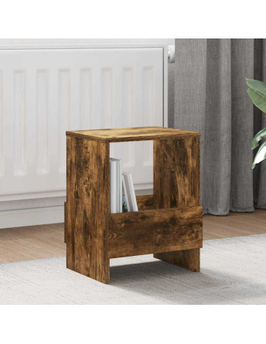 Scaffale per riviste Rovere fumé 35 x 30 x 45 cm