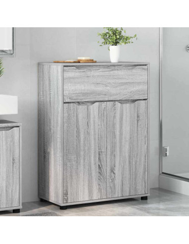 Mobile da Bagno con cassetto Grigio Sonoma 72,5 x 36,5 x 100 cm