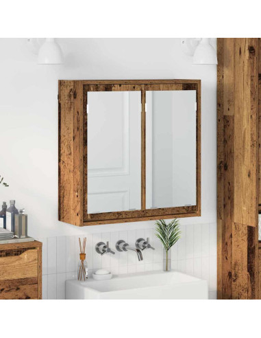 Mobiletto per specchio da bagno Legno vecchio 60 x 20 x 60 cm