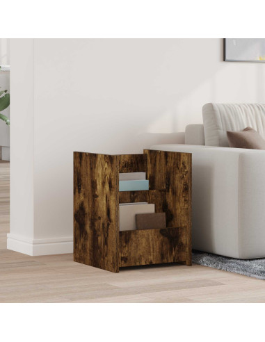 Scaffale per riviste Rovere fumé 35 x 35 x 45 cm