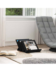 Scaffale per riviste Rovere Nero 53 x 40 x 28.5 cm