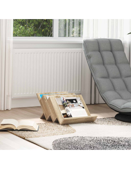 Scaffale per riviste Rovere Sonoma 53 x 40 x 28.5 cm