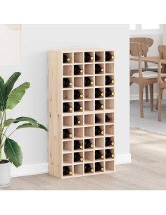 Portabottiglie 2 pcs Naturale 56 x 25 x 56 cm Pino massello