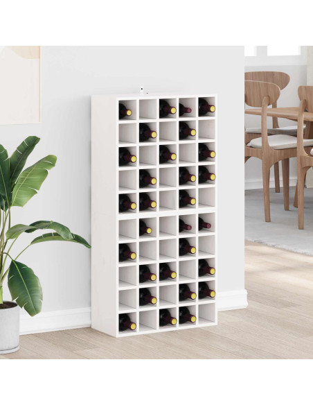 Portabottiglie 2 pcs Bianco 56 x 25 x 56 cm Pino massello