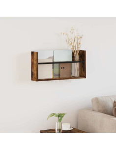 Scaffale per riviste Rovere fumé 60 x 12 x 30 cm