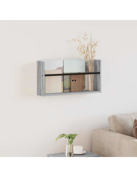 Scaffale per riviste Grigio Sonoma 60 x 12 x 30 cm