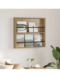 Scaffale per riviste Rovere artigianale 80 x 12 x 70 cm