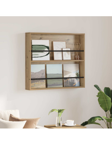 Scaffale per riviste Rovere artigianale 80 x 12 x 70 cm