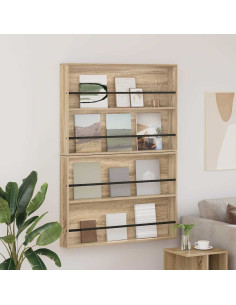 Scaffale per riviste 2 pcs Rovere Sonoma 100 x 12 x 70 cm