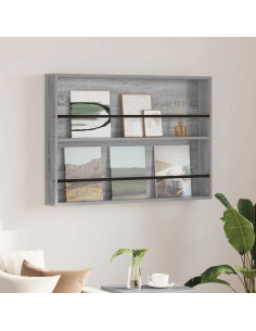 Scaffale per riviste Grigio Sonoma 100 x 12 x 70 cm