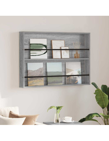 Scaffale per riviste Grigio Sonoma 100 x 12 x 70 cm