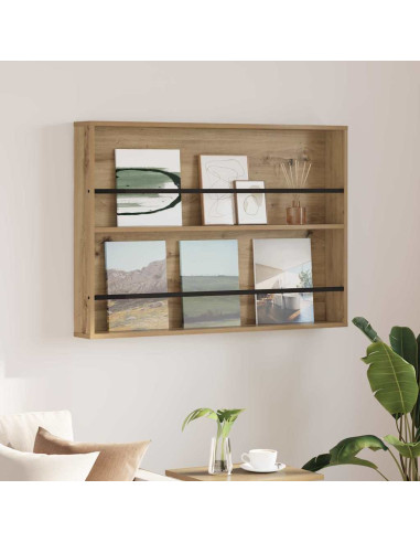 Scaffale per riviste Rovere artigianale 100 x 12 x 70 cm