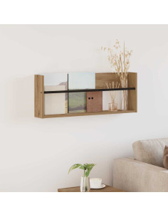 Scaffale per riviste Rovere artigianale 80 x 12 x 30 cm