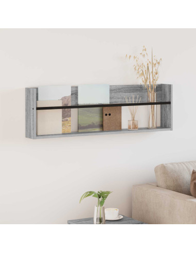 Scaffale per riviste Grigio Sonoma 100 x 12 x 30 cm