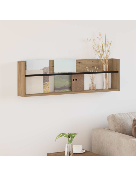 Scaffale per riviste Rovere artigianale 100 x 12 x 30 cm