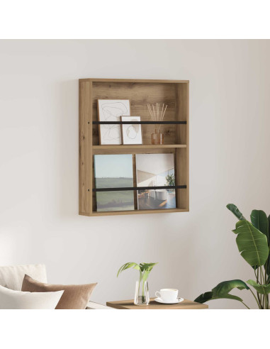 Scaffale per riviste Rovere artigianale 60 x 12 x 70 cm