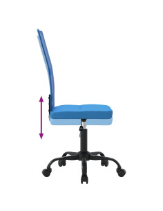 Sedia da Ufficio Altezza Regolabile Blu in Tessuto a Rete