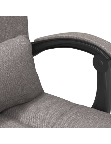 Sedia da Ufficio Massaggio Reclinabile Tortora in Tessuto