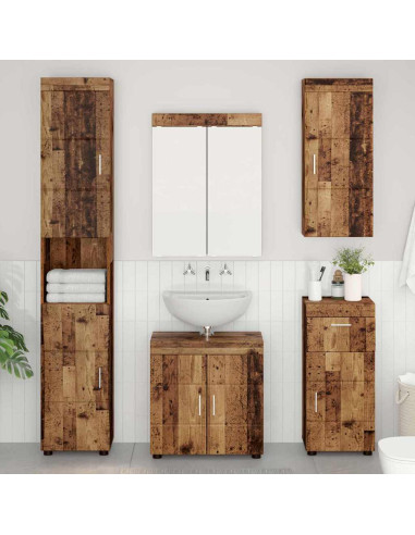 Armadio da bagno a muro TULUM Legno vecchio 37 x 24,5 x 86 cm