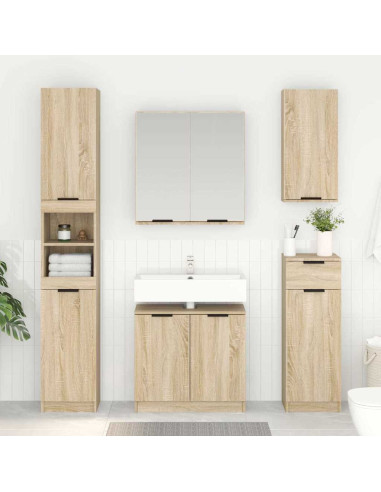 Mobile da Bagno con porta Rovere Sonoma 64,5 x 33,5 x 59 cm