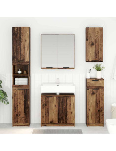 Mobile da Bagno con porta Legno vecchio 64,5 x 33,5 x 59 cm