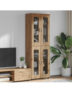 Credenza Rovere artigianale 60 x 35 x 182 cm Legno multistrato