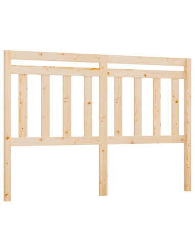 Testiera per Letto 146x4x100 cm in Legno Massello di Pino