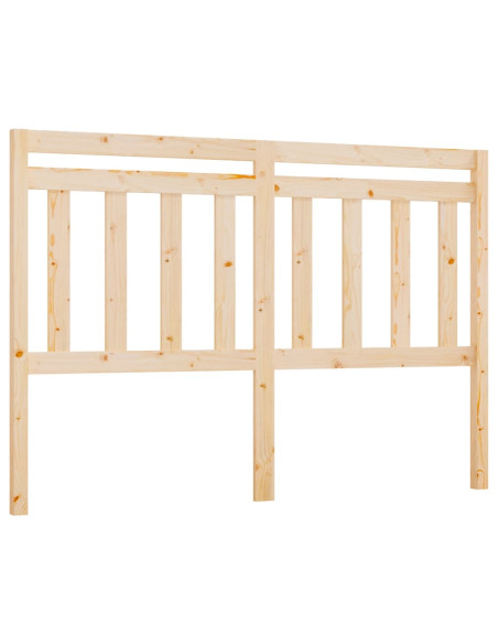 Testiera per Letto 146x4x100 cm in Legno Massello di Pino