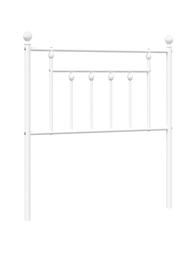 Testiera di Ricambio in Metallo Bianco 80 cm