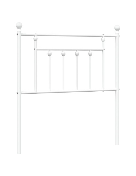 Testiera di Ricambio in Metallo Bianco 80 cm