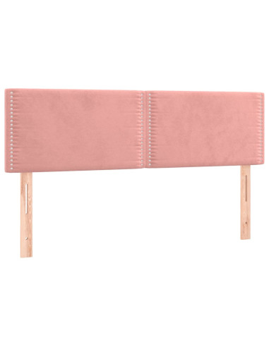 Testiere 2 pz Rosa 72x5x78/88 cm in Velluto