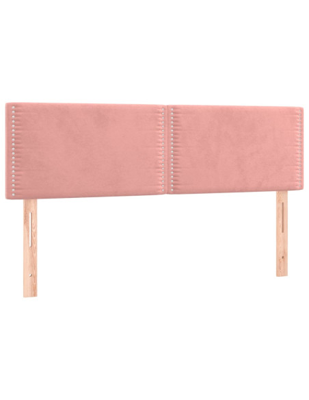 Testiere 2 pz Rosa 72x5x78/88 cm in Velluto