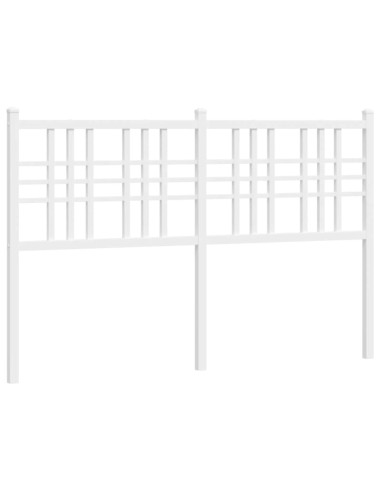 Testiera di Ricambio in Metallo Bianco 137 cm