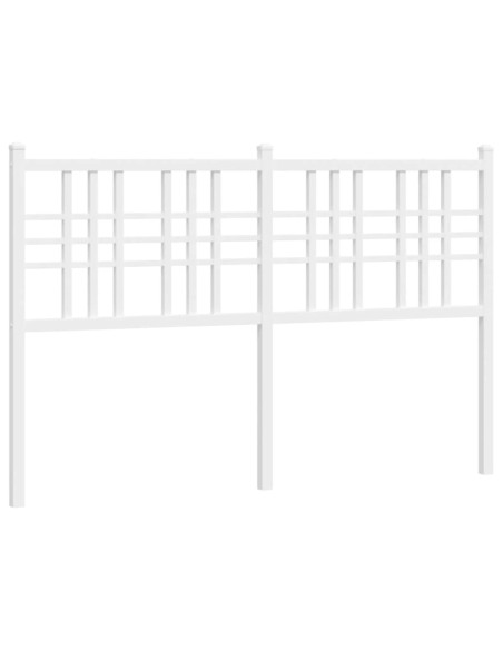 Testiera di Ricambio in Metallo Bianco 137 cm