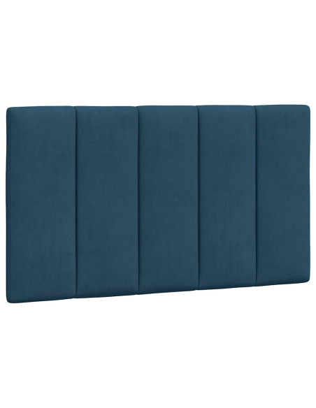 Cuscino Testiera Hanko Blu 80 cm in Velluto