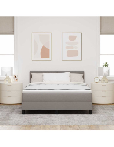 Letto a molle con materasso con led Talpa 140 x 190 cm Tessuto