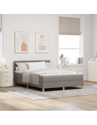 Letto a Sorgente LED con materasso Talpa 140 x 200 cm Tessuto