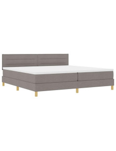 Letto a Sorgente LED con materasso Talpa 200 x 200 cm Tessuto 2