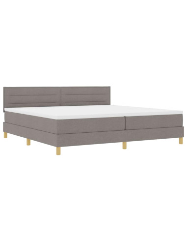 Letto a Sorgente LED con materasso Talpa 200 x 200 cm Tessuto