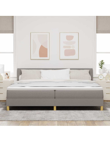 Letto a Sorgente LED con materasso Talpa 200 x 200 cm Tessuto