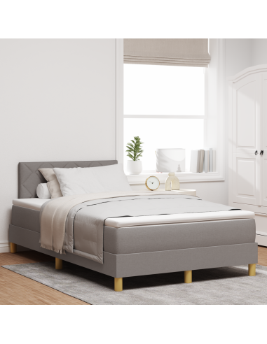 Letto a Sorgente LED con materasso Talpa 120 x 200 cm Tessuto