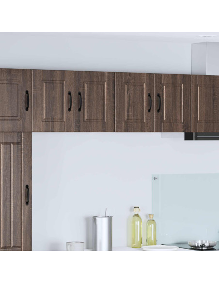 Mobile da cucina con porta 2 pcs Rovere Marrone 60 x 31 x 40 cm