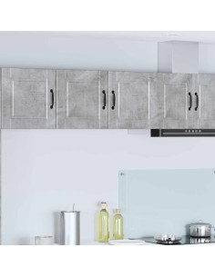 Mobile da cucina con lo scaffale Grigio cemento 80 x 31 x 40 cm