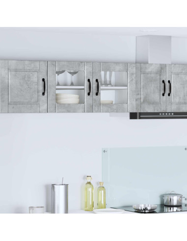 Mobile da cucina con lo scaffale Grigio cemento 80 x 31 x 40 cm