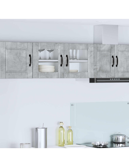 Mobile da cucina con lo scaffale Grigio cemento 80 x 31 x 40 cm