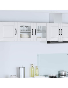 Mobile da cucina con lo scaffale Bianco Lucido 80 x 31 x 40 cm