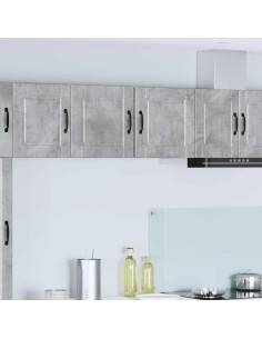 Mobile da cucina con porta 2 pcs Grigio cemento 40 x 31 x 40 cm