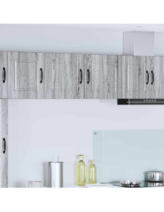 Mobile da cucina con porta 2 pcs Grigio Sonoma 40 x 31 x 40 cm