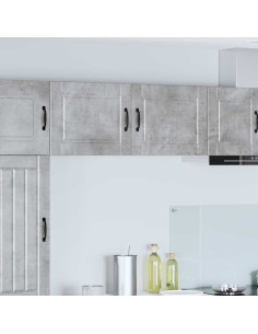 Mobile da cucina con porta 2 pcs Grigio cemento 50 x 31 x 40 cm